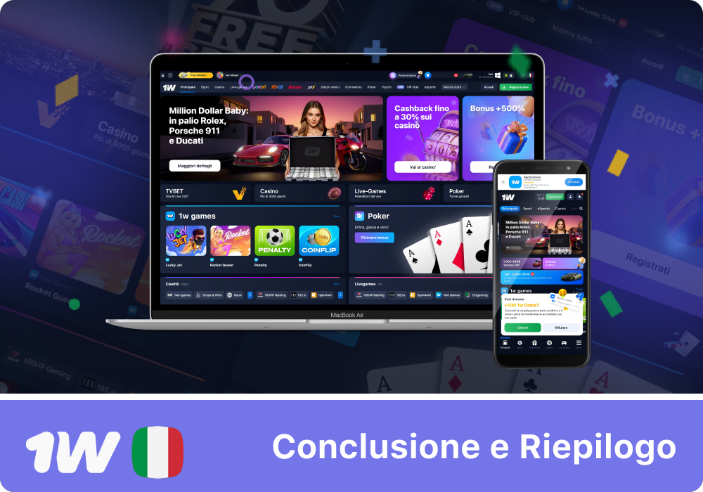 Conclusioni degli esperti sull'app 1w