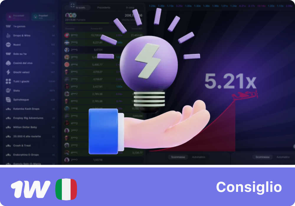 Suggerimenti utili per giocare ad Aviator in modo sicuro su 1w
