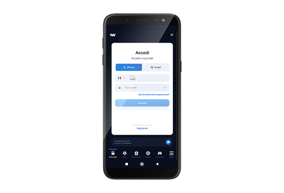 Accedi al tuo account, fase 2