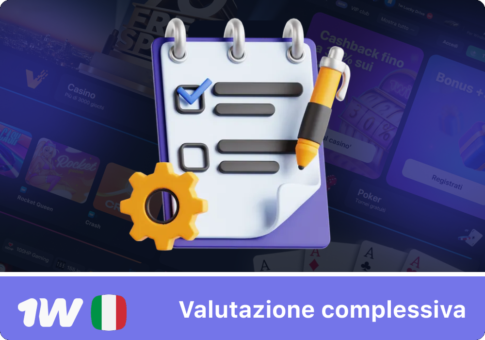 Recensione finale di 1w Italia