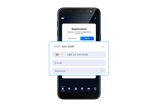 Compila i campi con i dati personali, passaggio 4