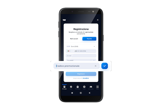 Inserisci il codice promozionale CLUB5X, passaggio 5