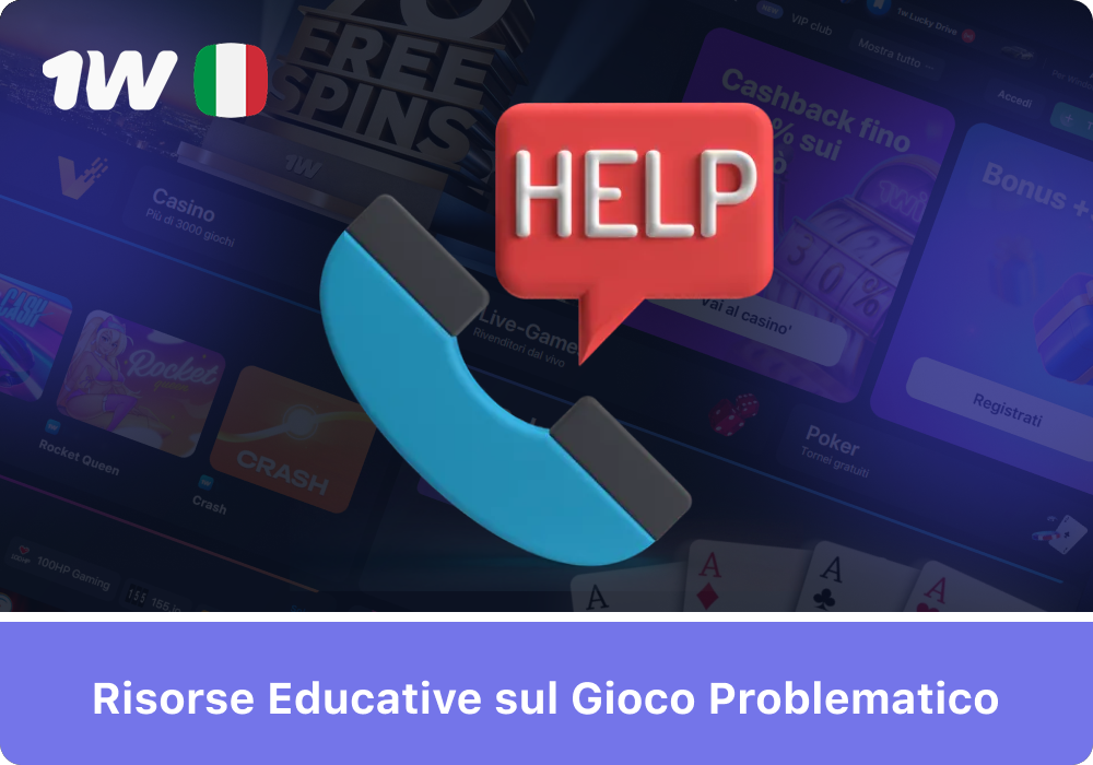 Scopri le risorse educative di 1w sul gioco d’azzardo responsabile